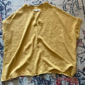 Eileen Fisher Mustard Blouse